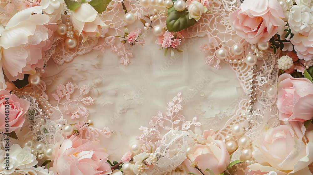 Beautiful peach background with gold glitter and marble background, pink balls of beige and white with swirls with gold details on fir branches, poinsettia, holly. Beautiful peach background with gold glitter and marble background, pink balls of beige and white with swirls with gold details on fir branches, poinsettia, holly.