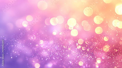 dreamy, colorful bokeh background with soft pink, purple, and yellow hues creates magical and ethereal atmosphere, perfect for creative designs and artistic projects