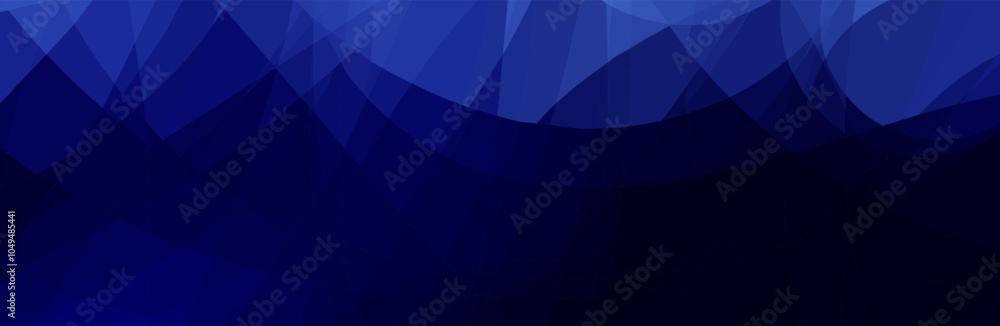 Obraz premium Abstract blue and black background with geometric shapes.