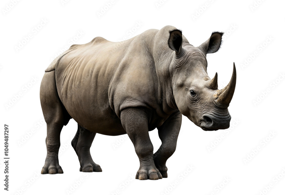 Obraz premium rhino isolated on white