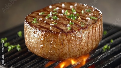 Grill the perfect steak tips for cooking a juicy and flavorful beef delight on the grill photo