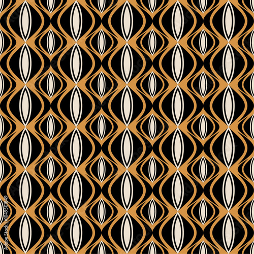 seamless abstract geometric pattern with shapes vector