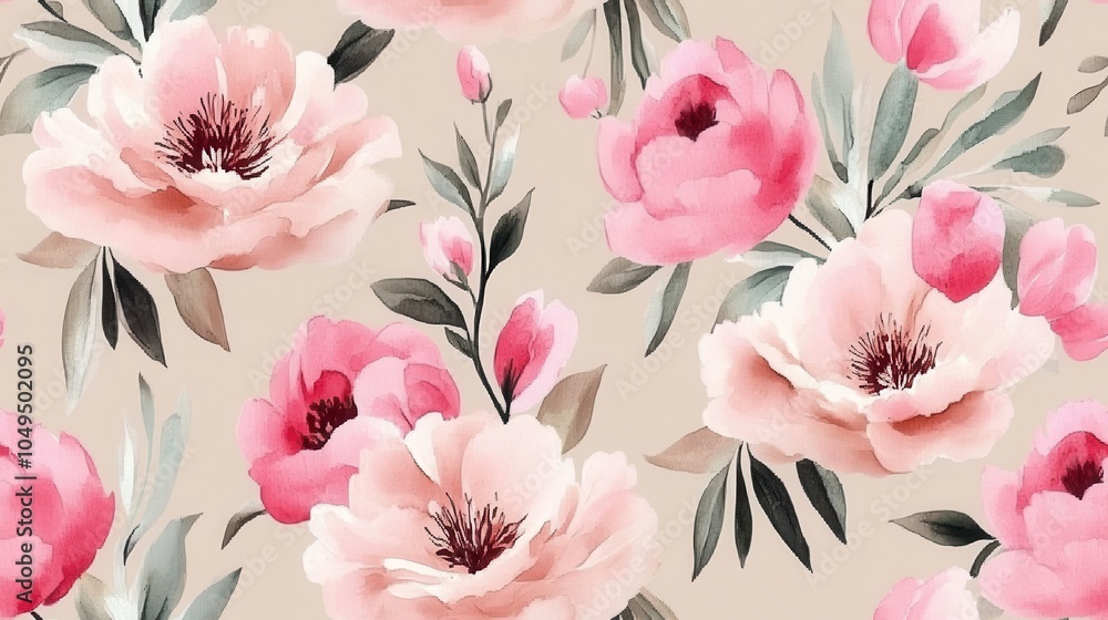 Fototapeta premium Explore the beauty of pink floral patterns for your creative projects and designs