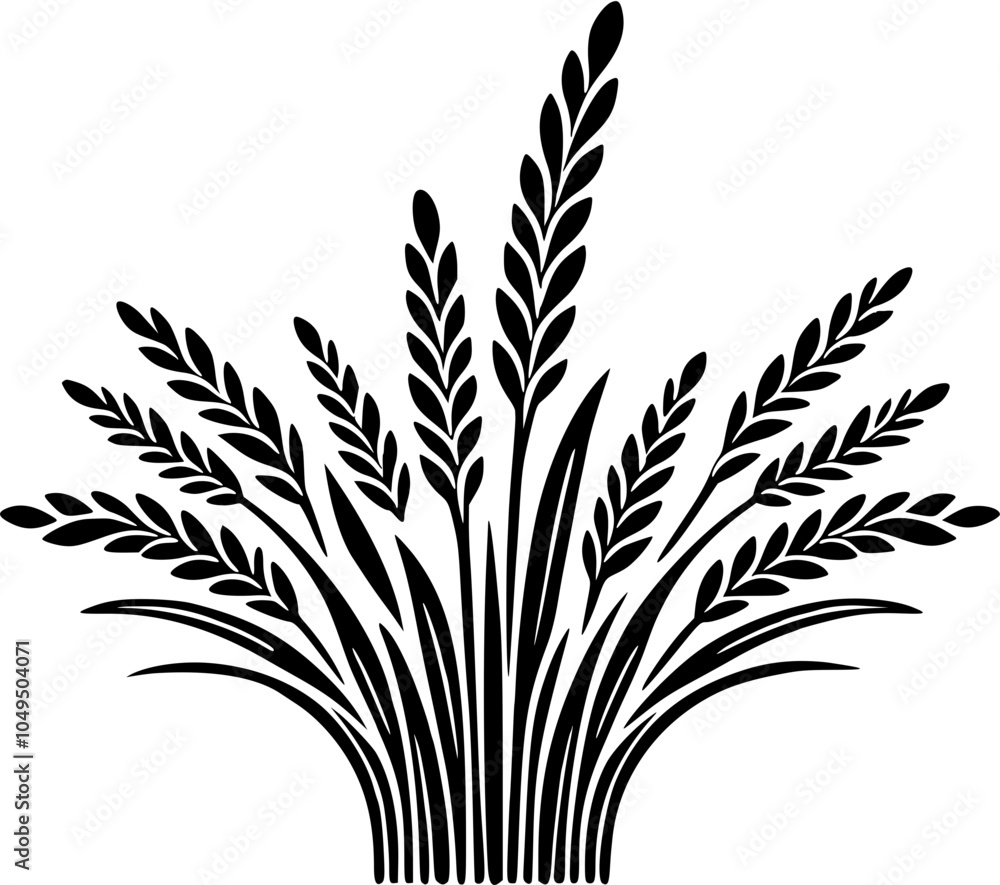 rice plant icon rice plant icon