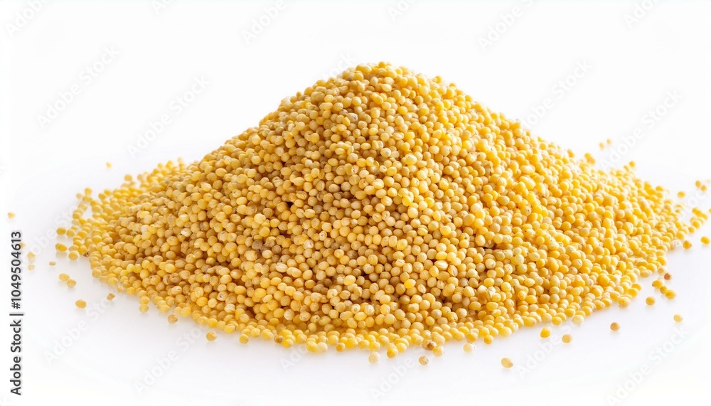 Heap of raw millet grain Heap of raw millet grain