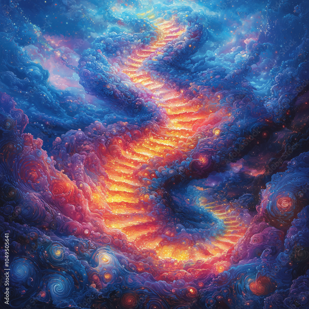 vibrant celestial storm of fiery oranges and blues resembling a cosmic whirlpool vibrant celestial storm of fiery oranges and blues resembling a cosmic whirlpool