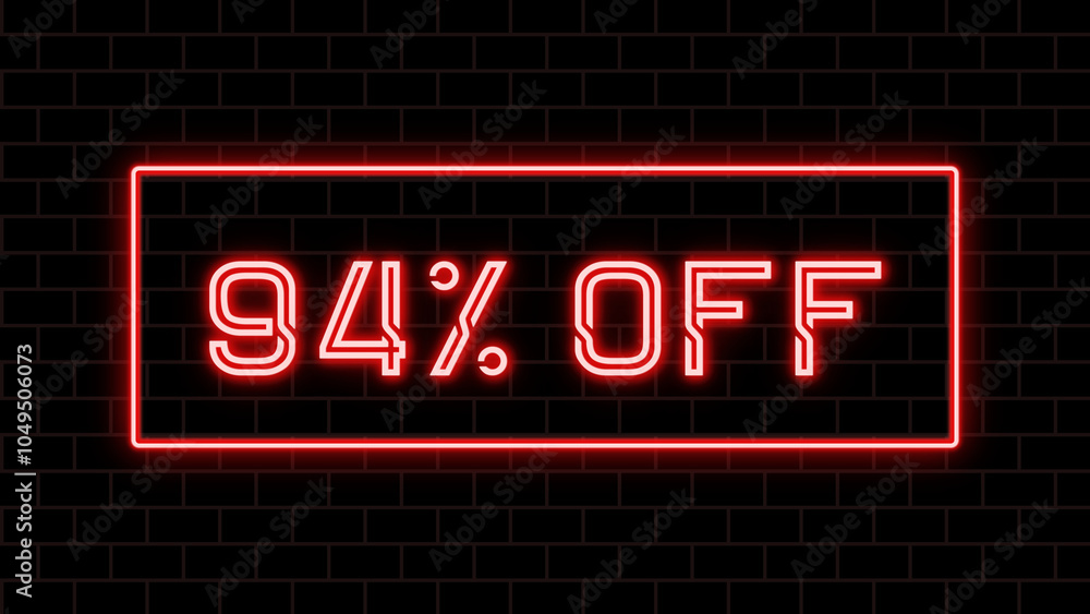 94% OFF のネオン文字 94% OFF のネオン文字