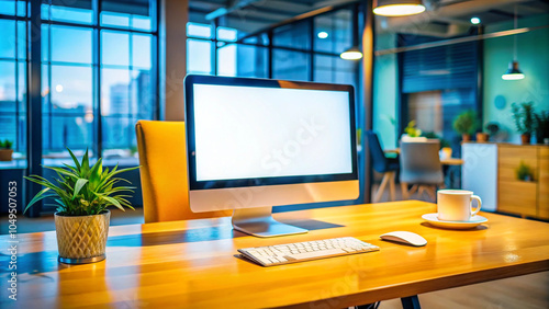 Wallpaper Mural interior with computer Torontodigital.ca