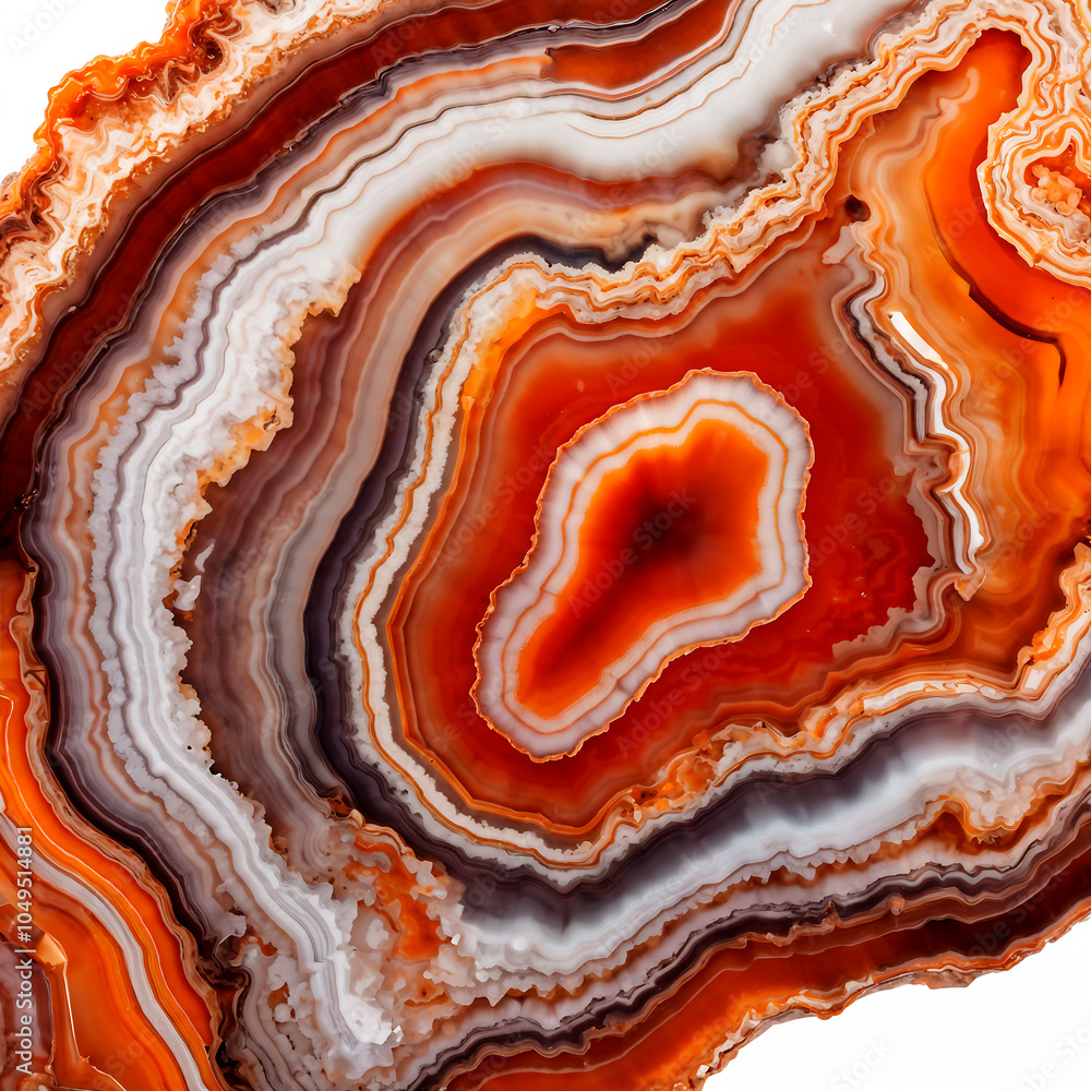 Obraz premium Natural polished agate gemstone close up