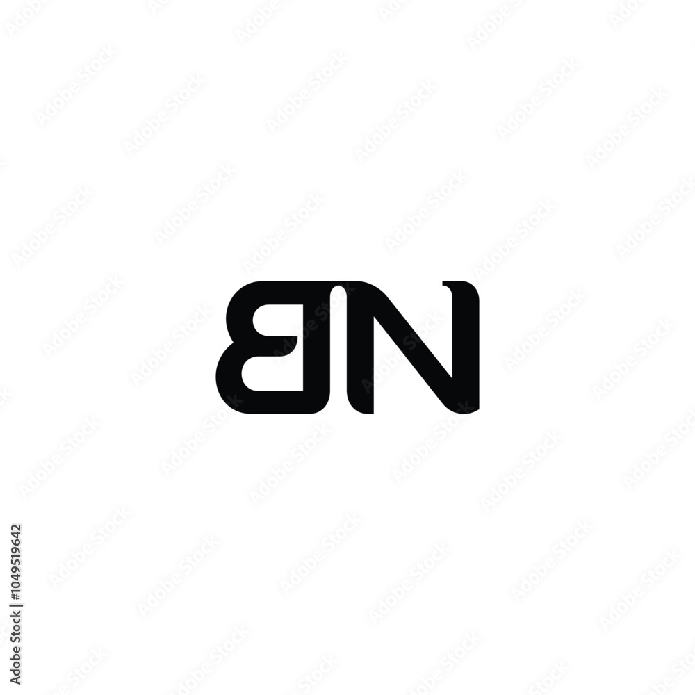 BN monogram logo design letter text name symbol monochrome logotype alphabet character simple logo BN monogram logo design letter text name symbol monochrome logotype alphabet character simple logo