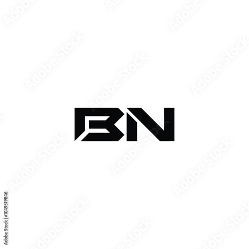Wallpaper Mural BN monogram logo design letter text name symbol monochrome logotype alphabet character simple logo Torontodigital.ca
