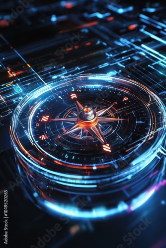 Wallpaper Mural Efficient agricultural oversight through drone technology featuring digital compasses. Torontodigital.ca