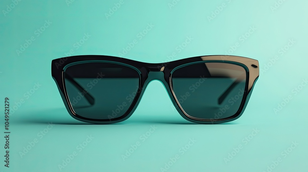 Stylish black cinema 3D glasses, isolated on a clear background, perfect for entertainment mockups Stylish black cinema 3D glasses, isolated on a clear background, perfect for entertainment mockups