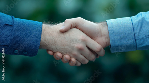 Wallpaper Mural Handshake Agreement: Two hands clasped in a firm handshake, symbolizing trust, collaboration, and the foundation of a successful partnership. Torontodigital.ca