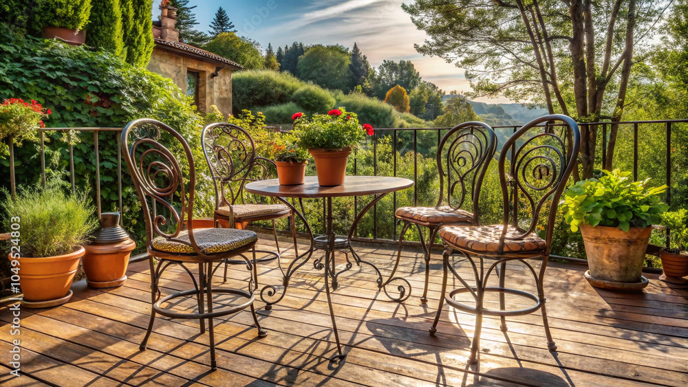 Fototapeta premium furniture in garden