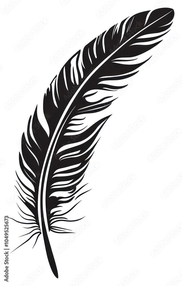 PNG Feather black logo white background. PNG Feather black logo white background.