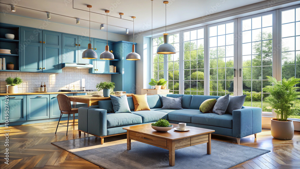 modern living room with furniture modern living room with furniture