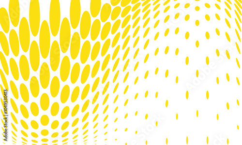 abstract yellow dot wavy line pattern can be used background, wallpaper, wallcloth. photo