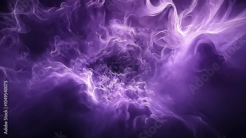 Mesmerizing Journey Through Nebula-like Purple Smoke Clouds