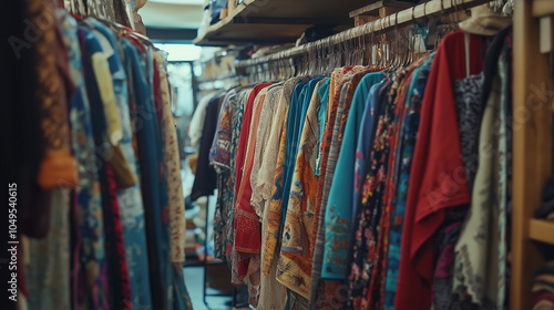 a Vintage Clothing Store Filled with Unique Clothes. 