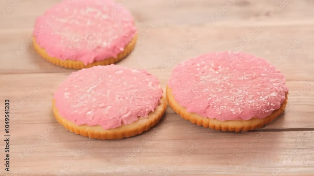 biscuits pink color biscuits pink color