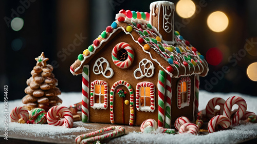 christmas gingerbread house,merry christmas house , creame house