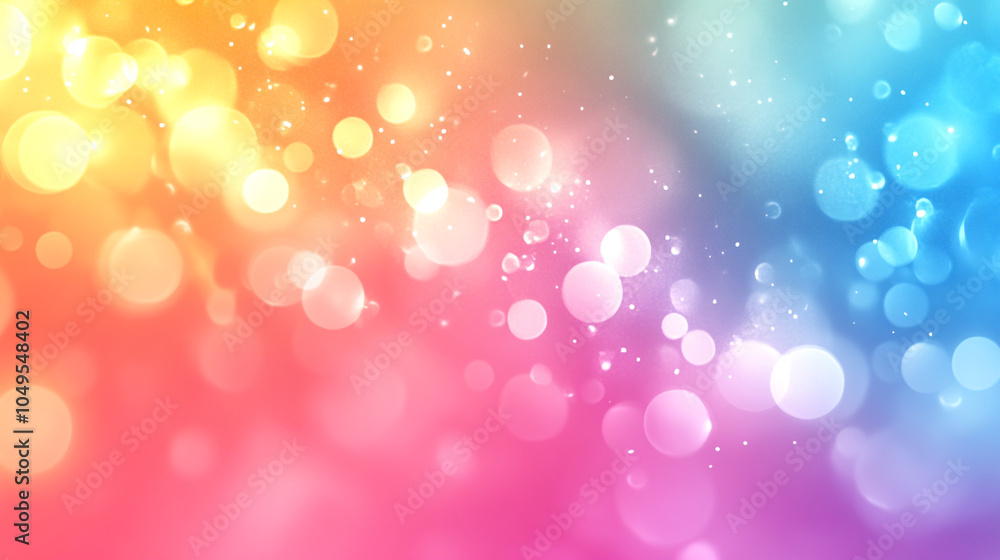 Colorful abstract background with vibrant bokeh lights in soft pastel hues Colorful abstract background with vibrant bokeh lights in soft pastel hues