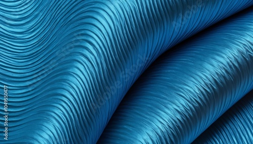 Wallpaper Mural Blue metallic paper texture with iridescent highlights and wavy patterns Torontodigital.ca