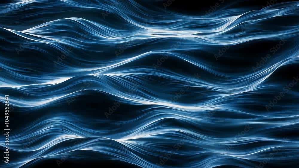Hypnotic Abstract Blue Wavy Lines Background Animation Hypnotic Abstract Blue Wavy Lines Background Animation