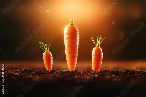 Carrot Competition: A Symbol of Rivalry and Male Ego photo