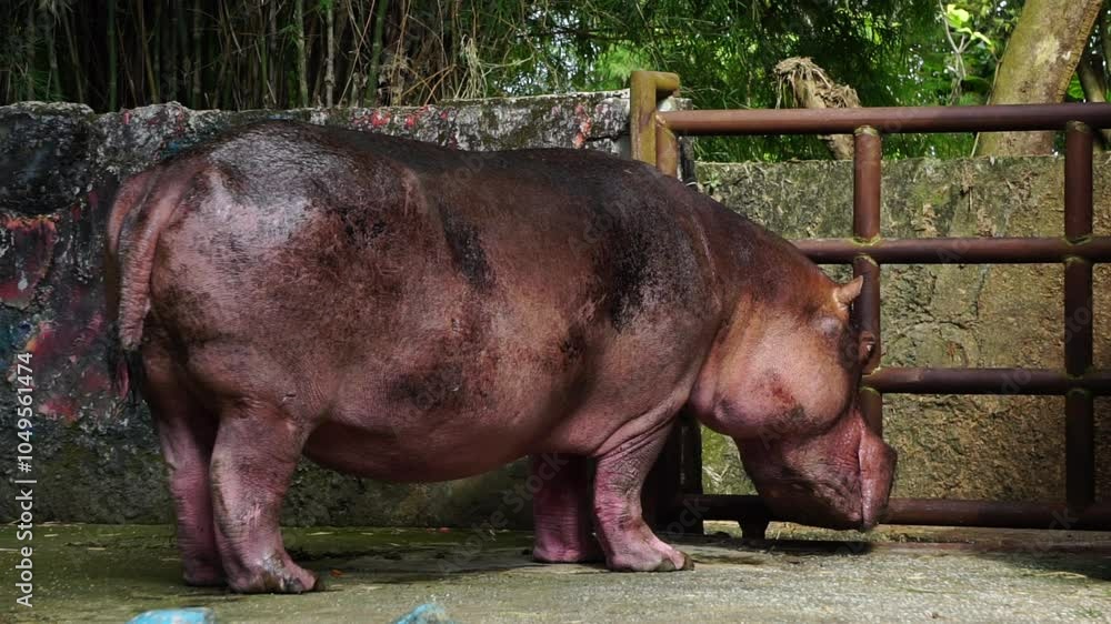Close-Up of Hippopotamus at the Zoo Close-Up of Hippopotamus at the Zoo
