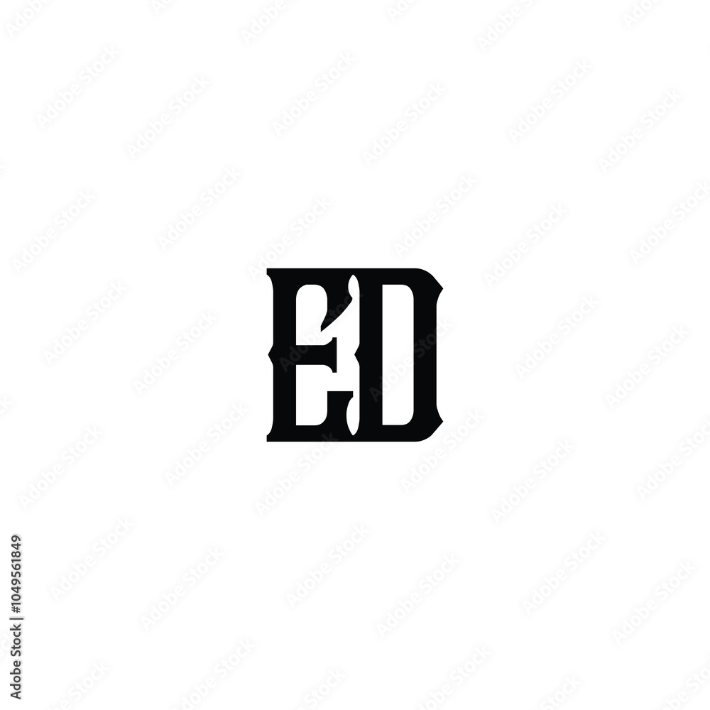 ED monogram logo design letter text name symbol monochrome logotype alphabet character simple logo ED monogram logo design letter text name symbol monochrome logotype alphabet character simple logo
