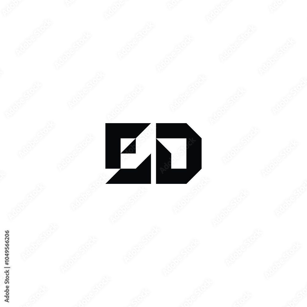 ED monogram logo design letter text name symbol monochrome logotype alphabet character simple logo ED monogram logo design letter text name symbol monochrome logotype alphabet character simple logo