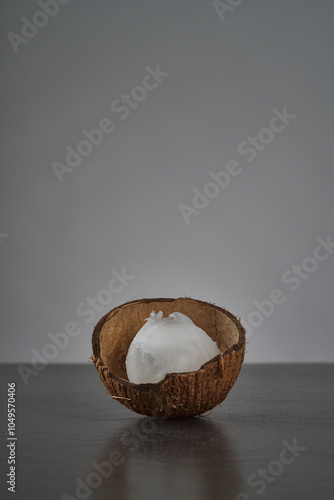 Half slice of coconut