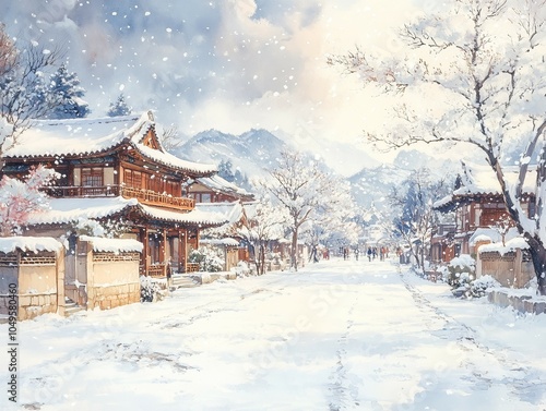 Wallpaper Mural 冬の景色１６ Torontodigital.ca