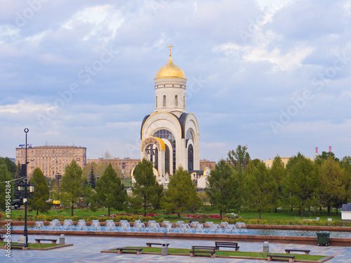 Church of St. George on Poklonnaya hill in victory Park, Russia.