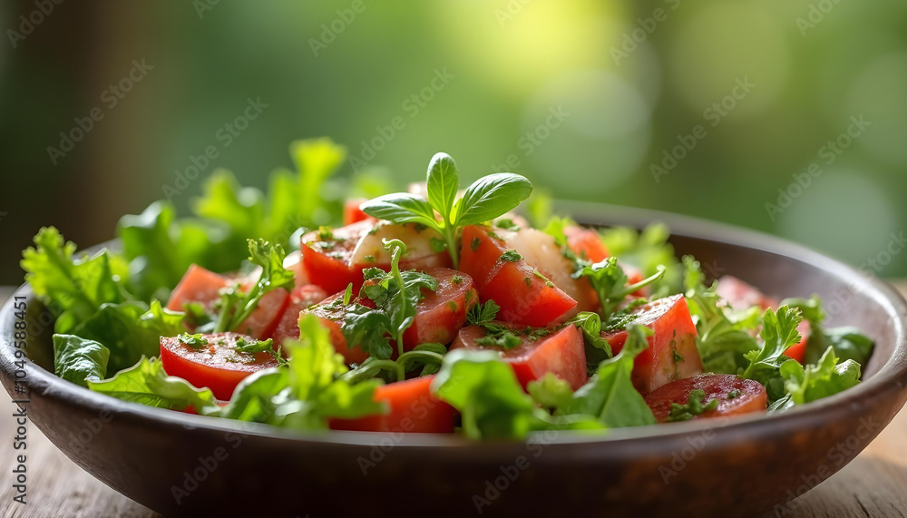 Gourmet Mixed Green Salad with Fresh Herbs for a Delightful and Healthy Dining Experience Gourmet Mixed Green Salad with Fresh Herbs for a Delightful and Healthy Dining Experience