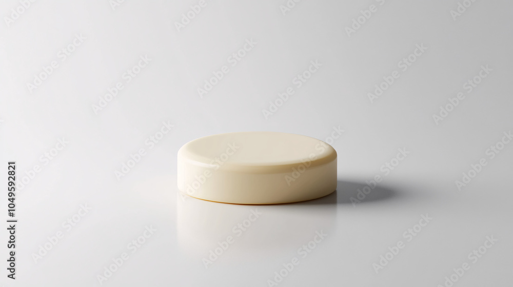 minimalist white round product display platform on white background minimalist white round product display platform on white background