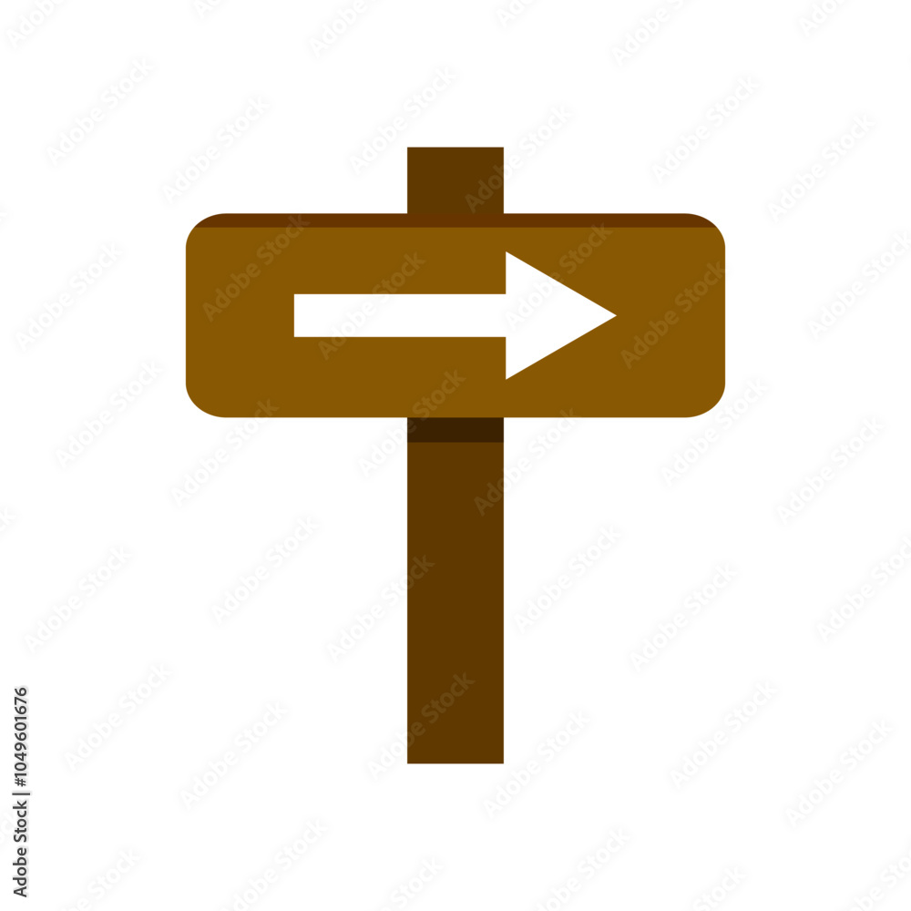 wooden billboard signboard with arrow sign for guide pointing direction vector illustration isolated wooden billboard signboard with arrow sign for guide pointing direction vector illustration isolated