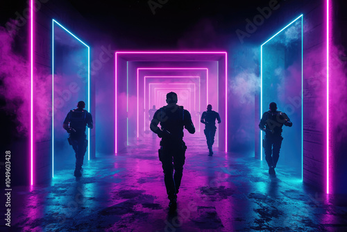 Futuristic Laser Tag Experience with Dynamic Lighting