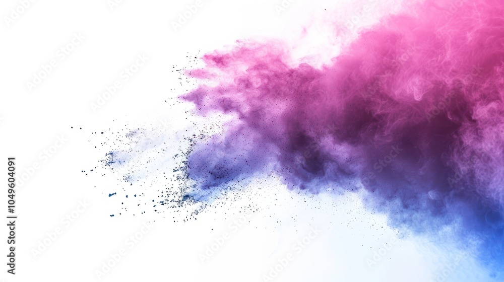 Abstract Cloud of Colorful Powder Explosion Abstract Cloud of Colorful Powder Explosion