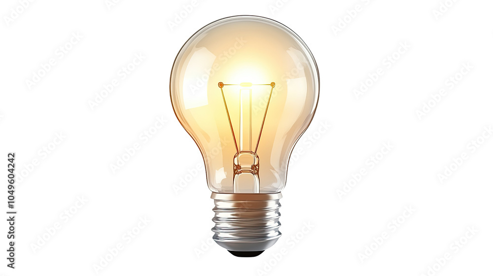 Bright isolated light bulb glowing with creativity and innovation on a black background Bright isolated light bulb glowing with creativity and innovation on a black background