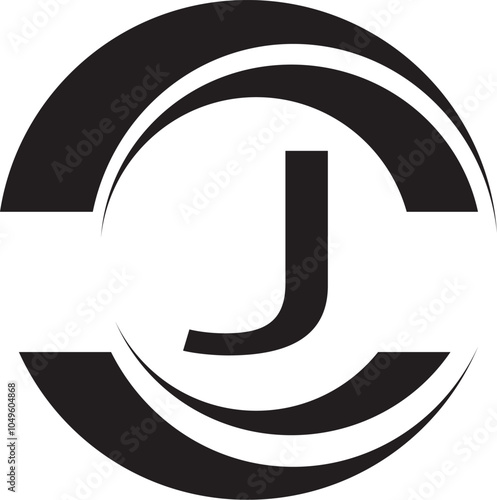 j latter logo desing and vector