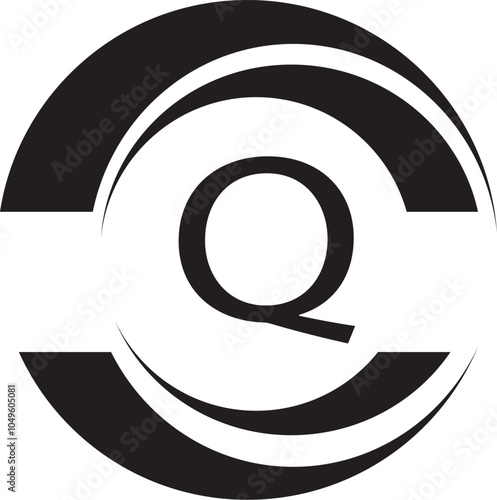 Q latter logo desing and vector