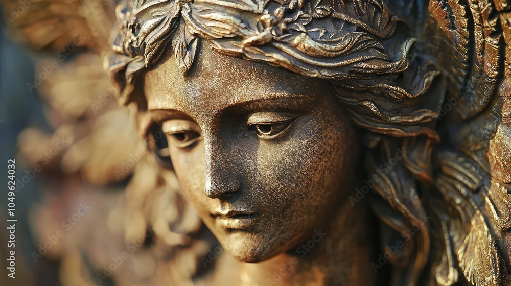 Close-up of Classical Mythological Statue Close-up of Classical Mythological Statue