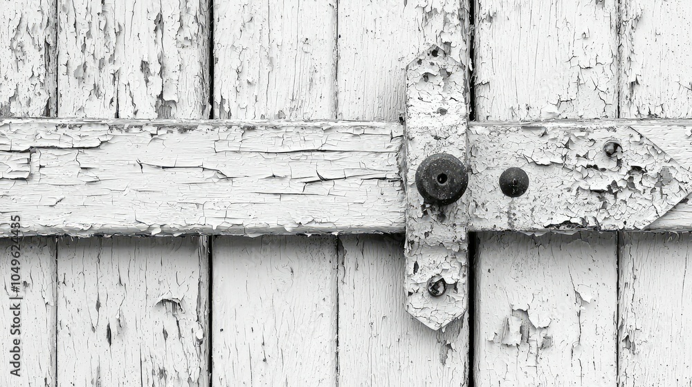 Close-Up of Barn Door with Peeling Paint Close-Up of Barn Door with Peeling Paint