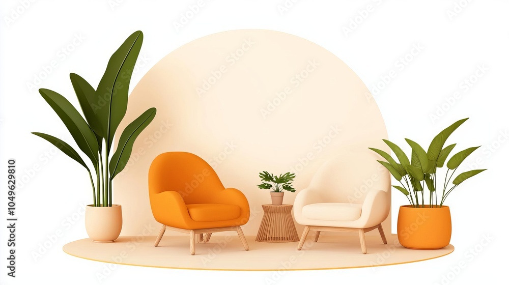 Cozy waiting area for maternity patients in a softly lit clinic Cozy waiting area for maternity patients in a softly lit clinic