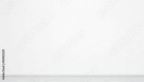 Blank White Wall Background with Space
