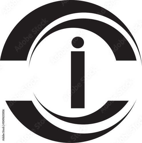 I latter logo desing and vector