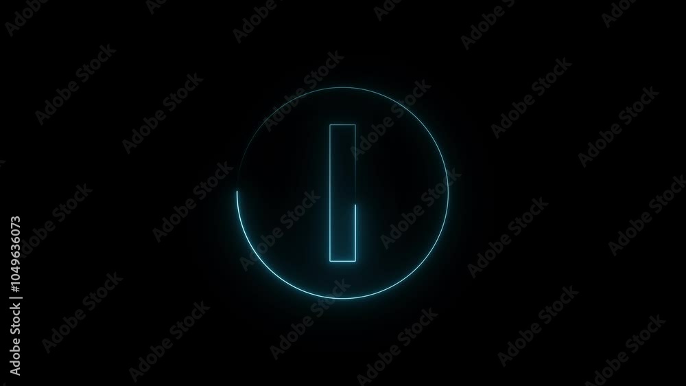 Flickering Neon Alphabet Animation. Flickering Neon Alphabet Animation.